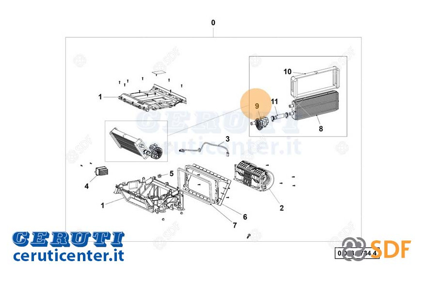 Tap Radiator Air Conditioning - Original SDF - 0.900.7440.3