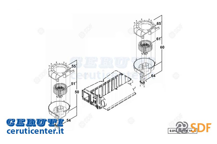 Ventola Cabina - Originale SDF - 0.900.7516.2