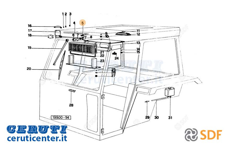 Sprinkler Scheibenwischer - Original SDF - 0.9218.565.0