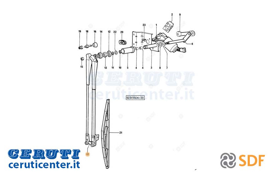 Wischerarm - Original SDF - 0.9233.553.3