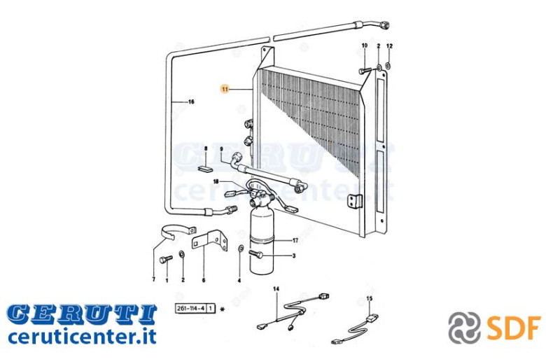 Air Conditioning Condenser - Original SDF - 0.98703.50.3/20