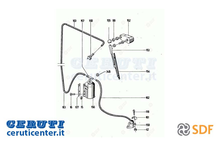 Limpiaparabrisas Motor SDF - Original - 01261777