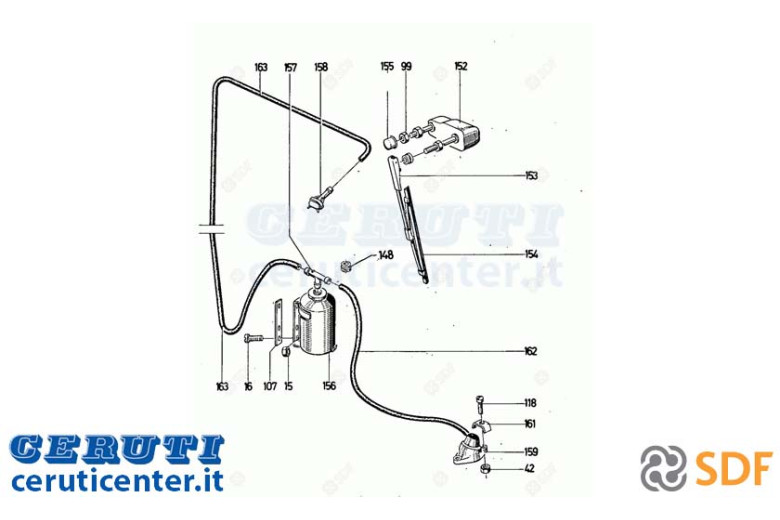 Limpiaparabrisas Motor SDF - Original - 01261777
