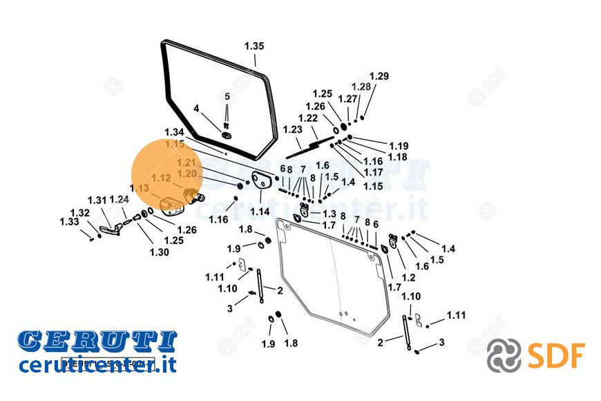 Scheibenwischermotor - Original SDF - 0.034.9556.4