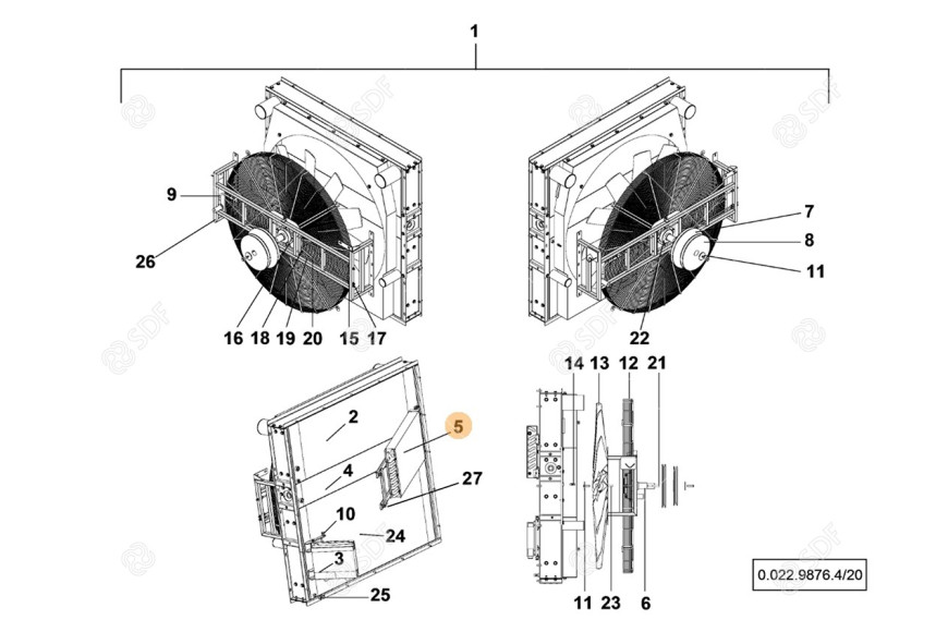Air Conditioning Condenser - Original SDF - 0.900.2463.2