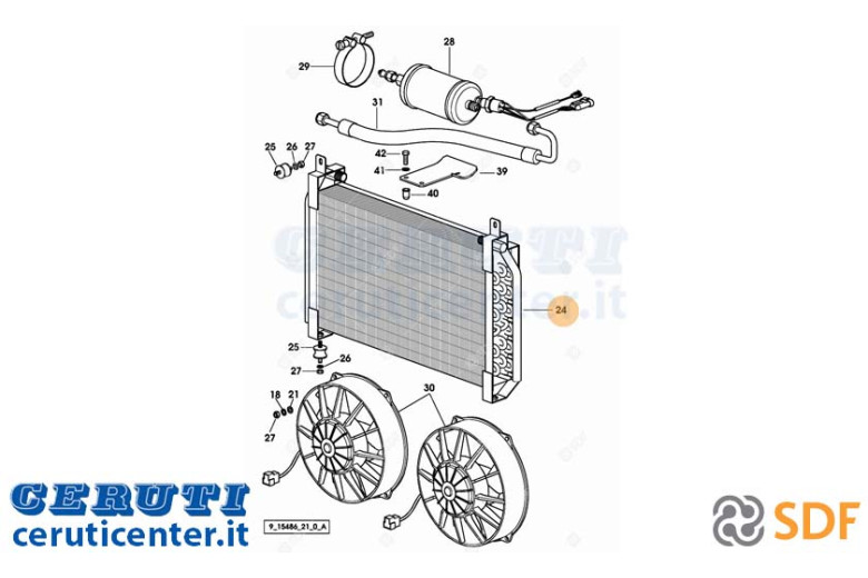Air Conditioning Condenser - Original SDF - 0.011.9427.2/10