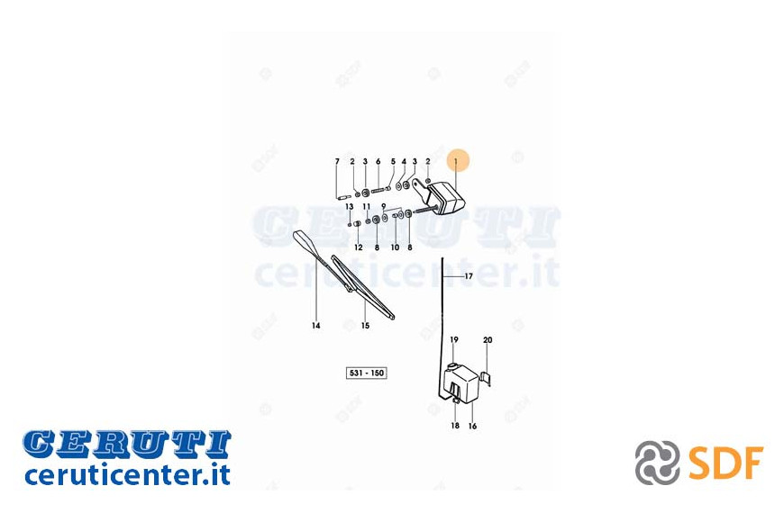 Scheibenwischermotor - Original SDF - 0.009.4820.2