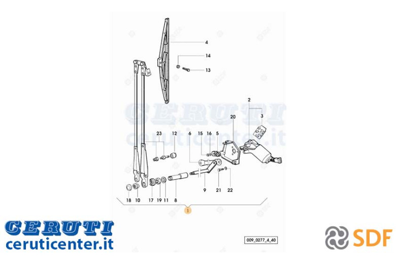 Complete Wiper - Original SDF - 0.009.0277.4/40
