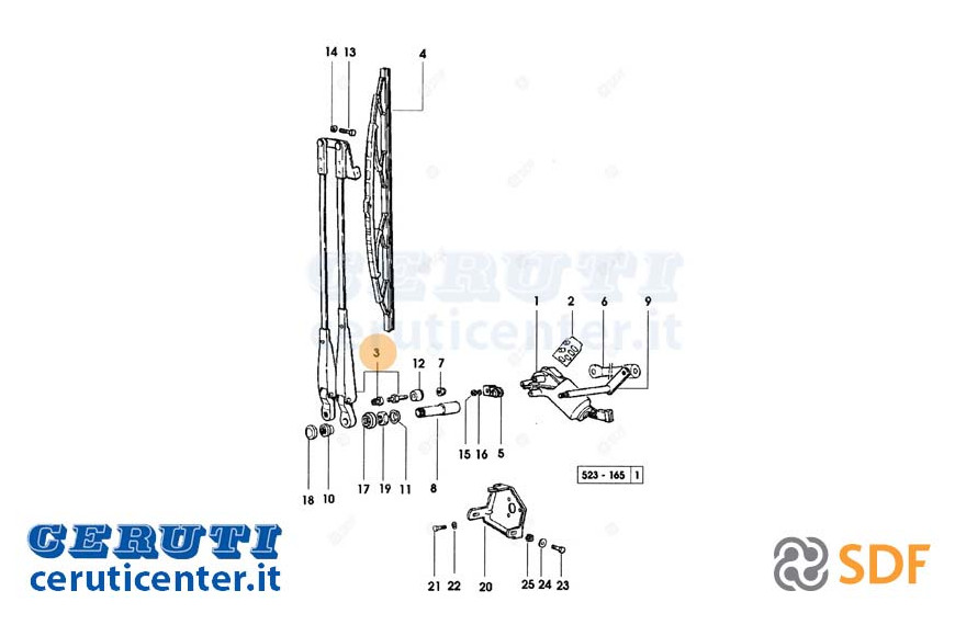 Wischerarm - Original SDF - 0.009.0278.3
