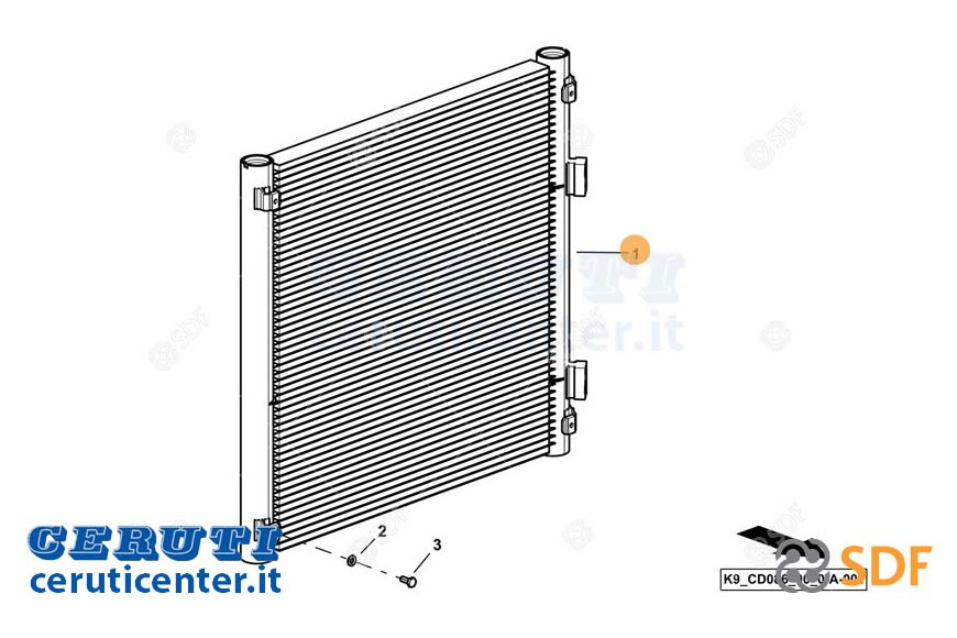 Climatisation condenseur - SDF Original - 0.021.2950.4