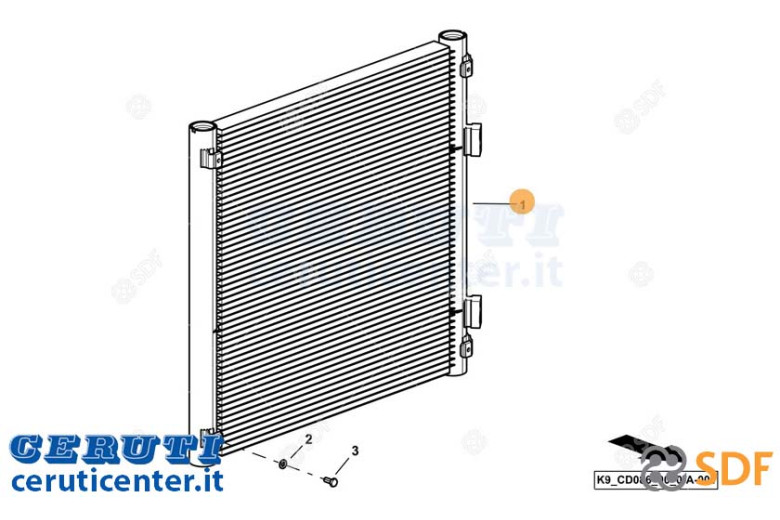 Air Conditioning Condenser - Original SDF - 0.021.2950.4