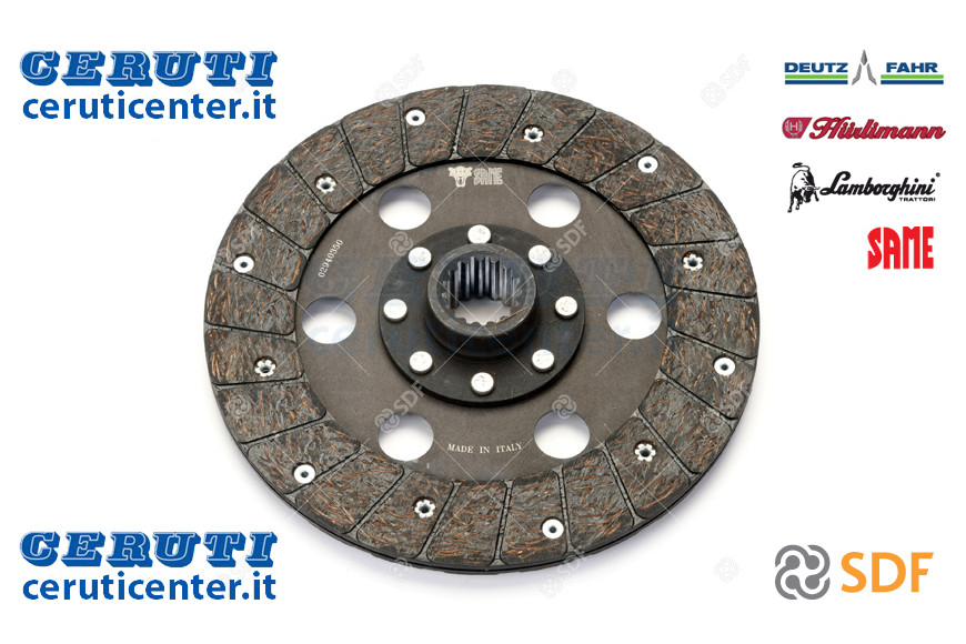 Disque d'embrayage Pto - SDF Original - 02940350