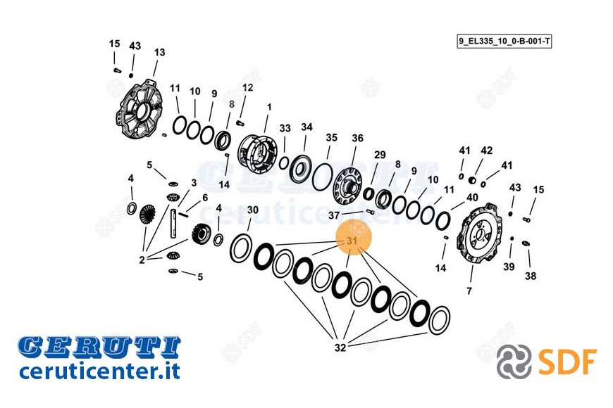 Scheibenkupplung - Original SDF - 0.013.4928.2
