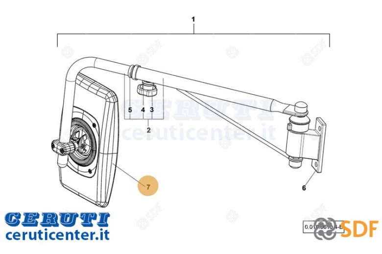 Specchietto - Originale SDF - 0.900.2647.5