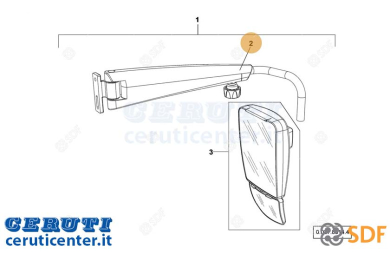 bras Miroir - SDF Original - 0.900.7293.0