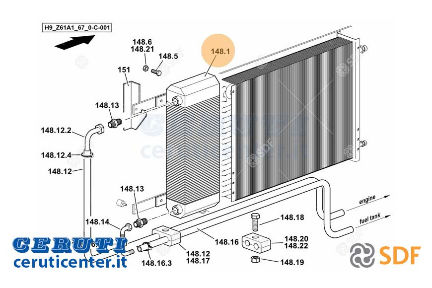Ölkühler - Original SDF - 16056974