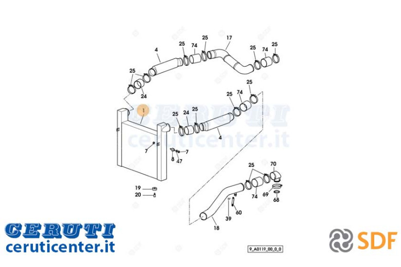 Intercooler - SDF Original - 04431974