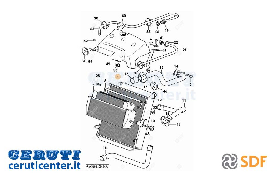 Wasser-Kühler - Original SDF - 04438384/10