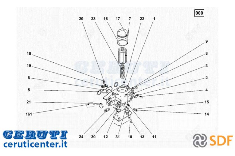 Radiatore Olio - Originale SDF - 04509650