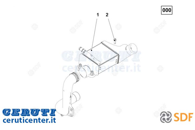 Intercooler - Originale SDF - 04513003