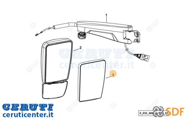 Specchietto - Originale SDF - 0.900.7440.8