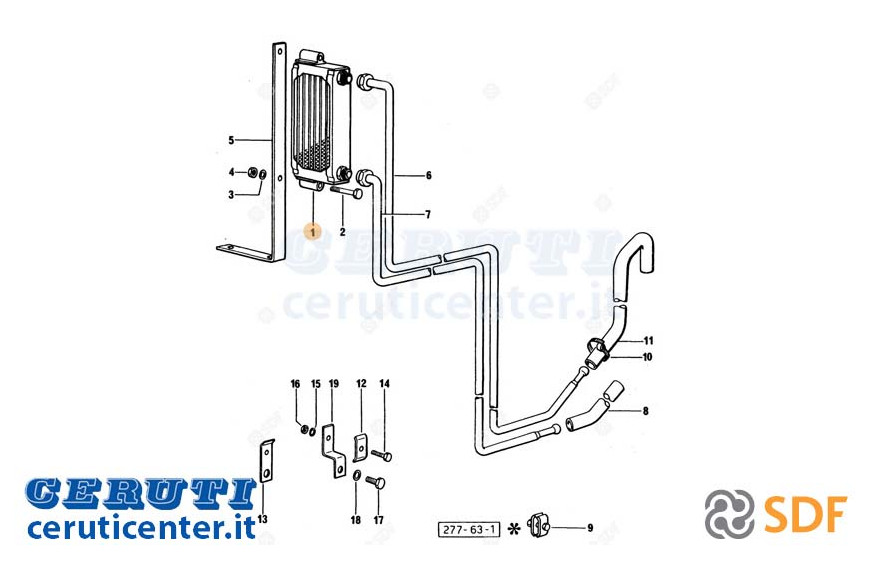 Radiateur d'huile - SDF Original - 0.9090.269.3