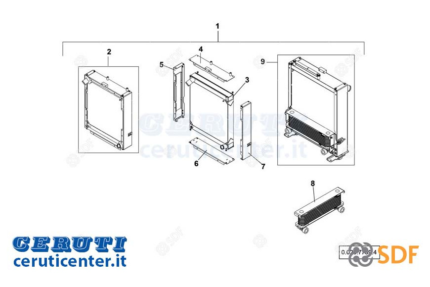 Radiateur d'huile - SDF Original - 0.900.7288.5
