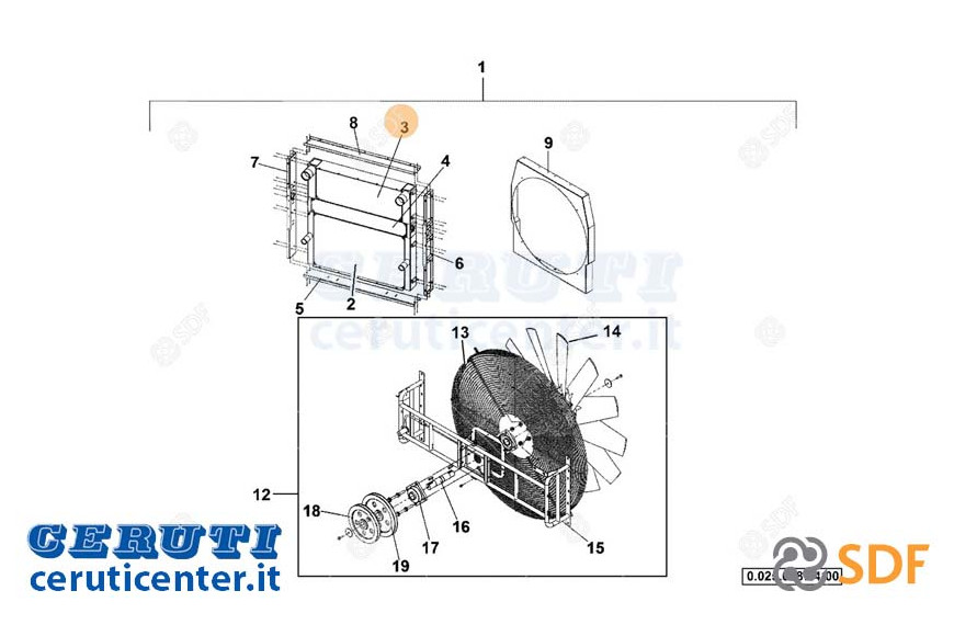 Intercooler - Originale SDF - 0.900.7290.8