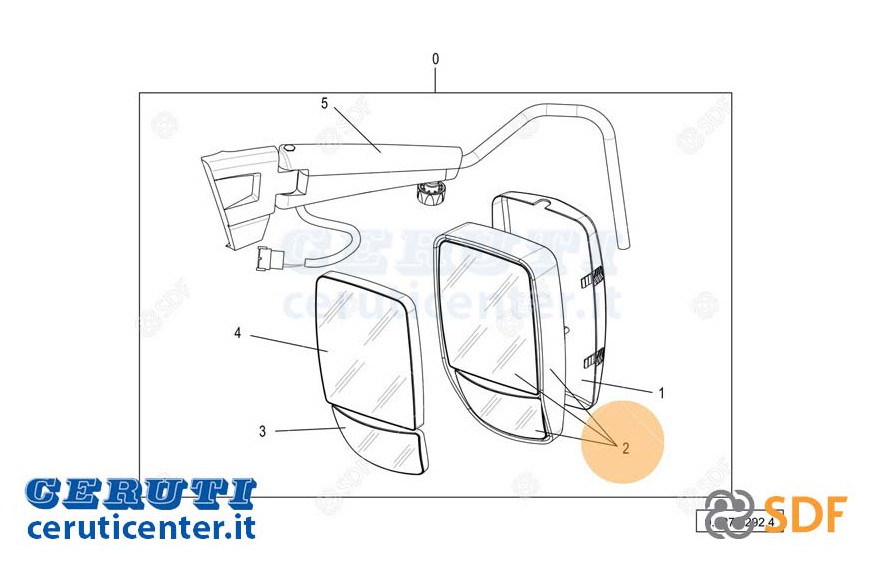 Specchietto - Originale SDF - 0.900.7292.4