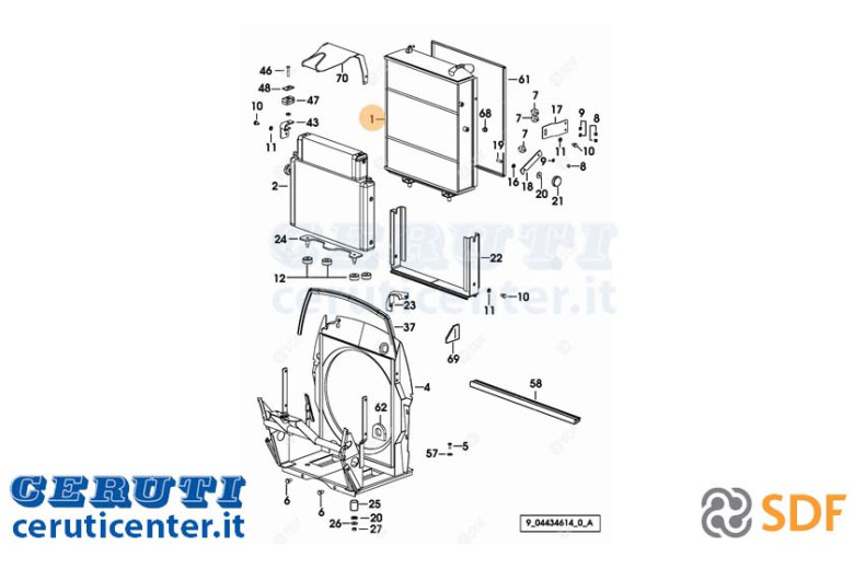 Wasser-Kühler - Original SDF - 04428647