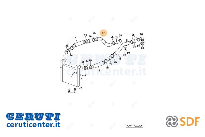 Intercooler SDF - Original - 04432114