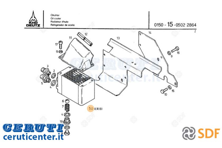Ölkühler - Original SDF - 04153151