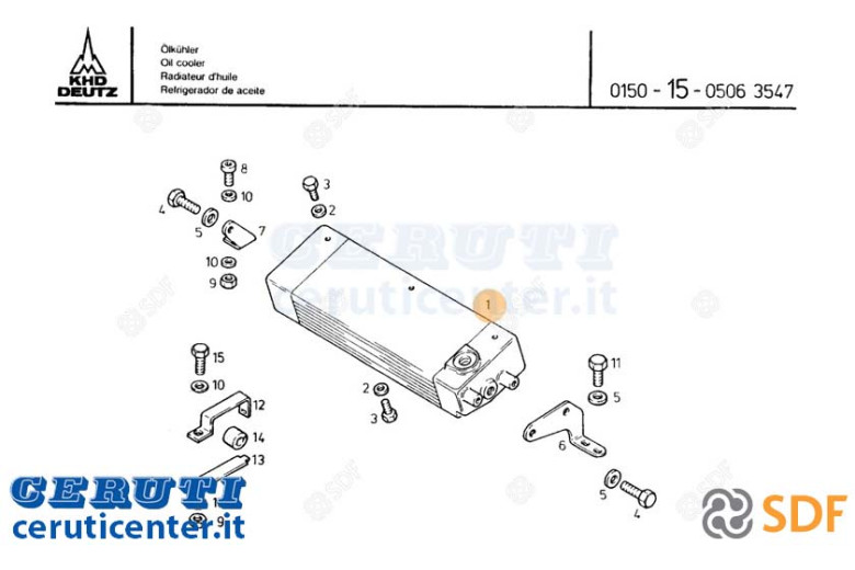 Ölkühler - Original SDF - 04158807