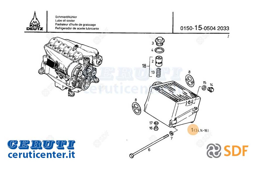 Ölkühler - Original SDF - 04230097