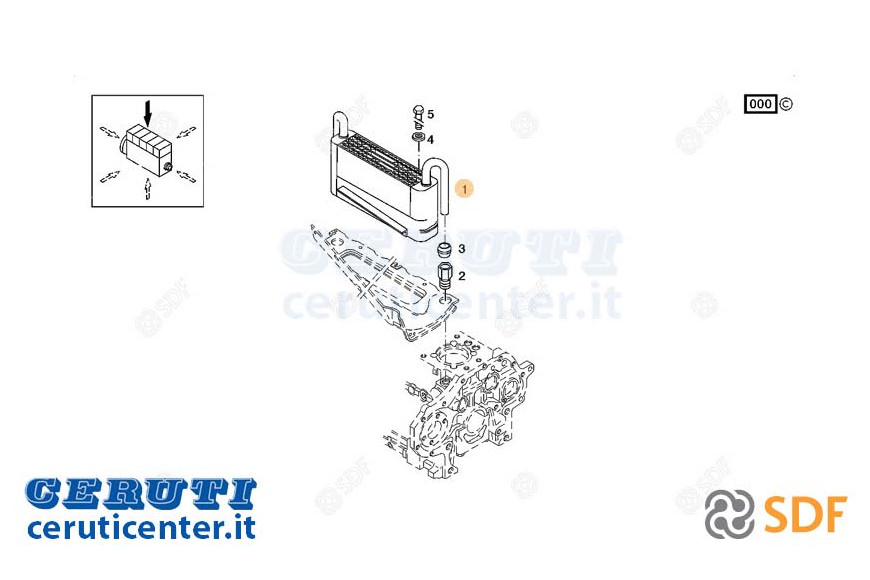 Ölkühler - Original SDF - 04237833