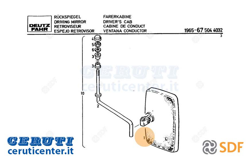Specchietto - Originale SDF - 04335119