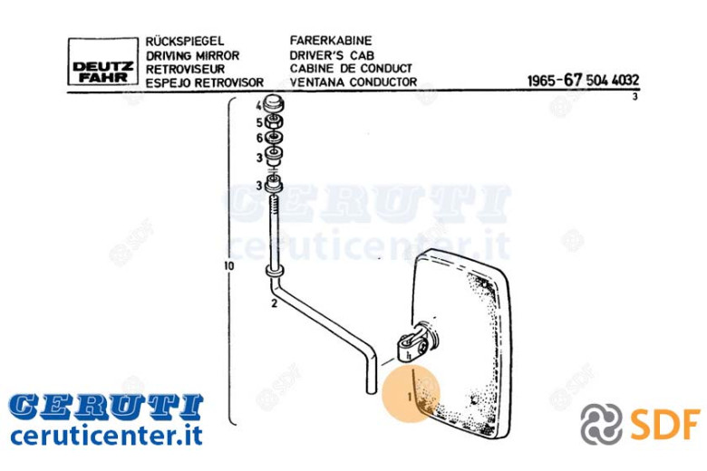Specchietto - Originale SDF - 04335119