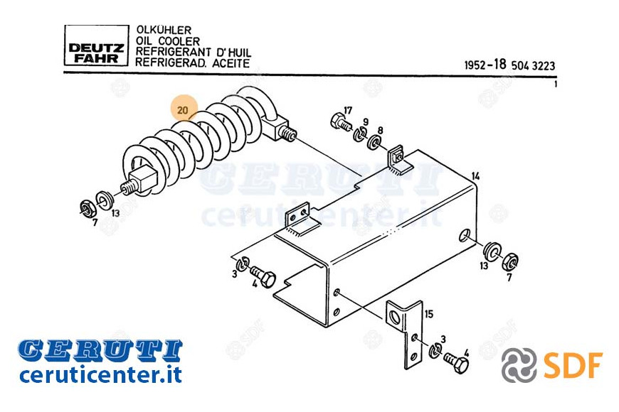Ölkühler - Original SDF - 04350853