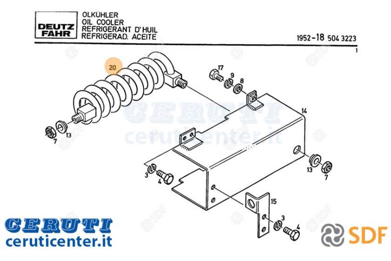Ölkühler - Original SDF - 04350853