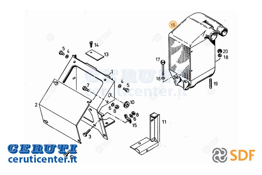 Intercooler SDF - Original - 02237576