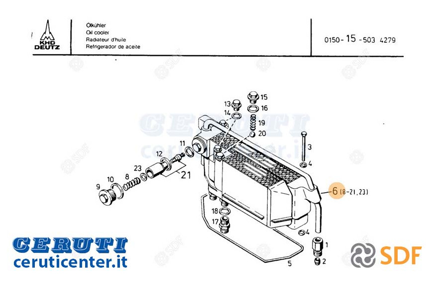 Ölkühler - Original SDF - 02238088
