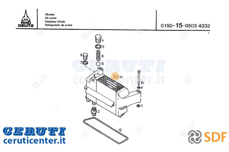 Ölkühler - Original SDF - 02238490