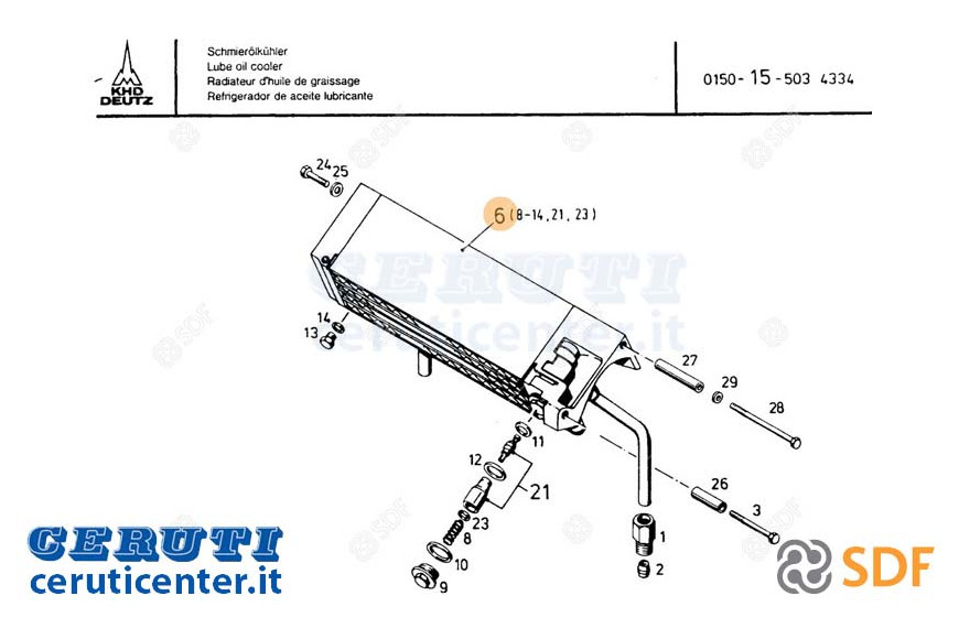 Ölkühler - Original SDF - 02238505