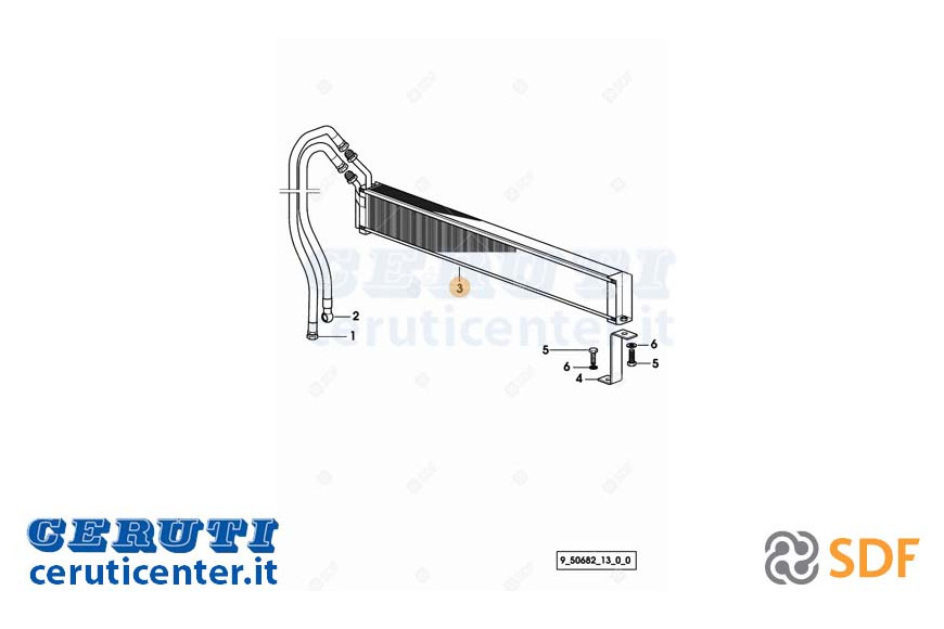 Radiateur d'huile - SDF Original - 0.010.8386.2/10