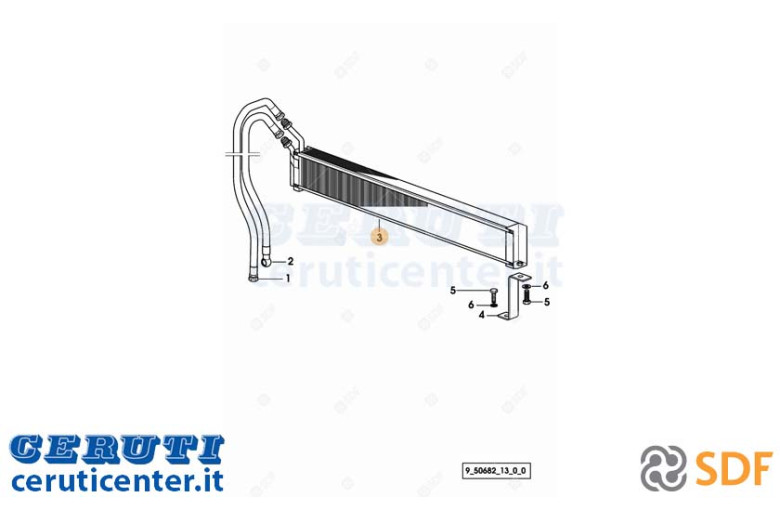 Oil radiator - Original SDF - 0.010.8386.2/10