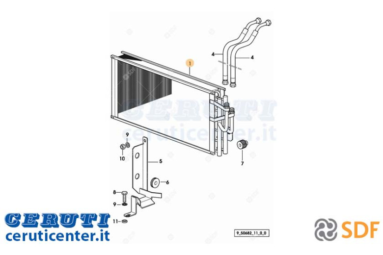 Oil radiator - Original SDF - 0.010.8583.2/20