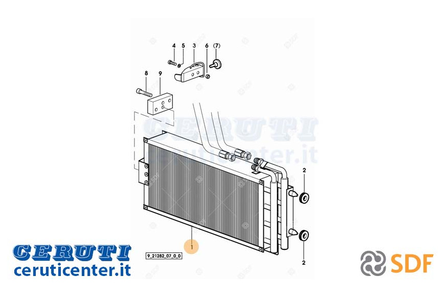 Radiateur d'huile - SDF Original - 0.010.9570.2/10