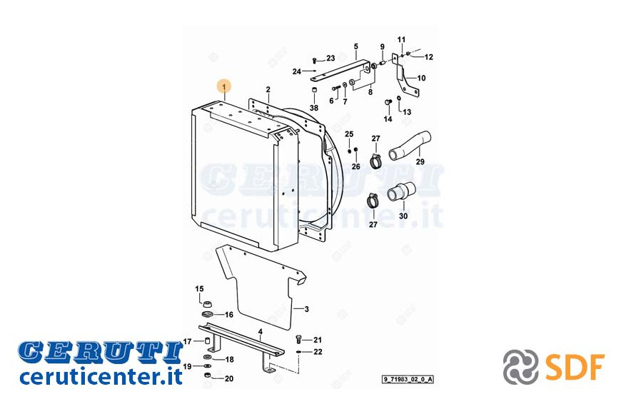 Wasser-Kühler - Original SDF - 0.010.4269.3
