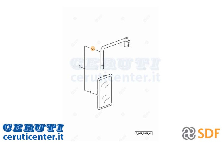 Espejo brazo SDF - Original - 0.010.3563.0
