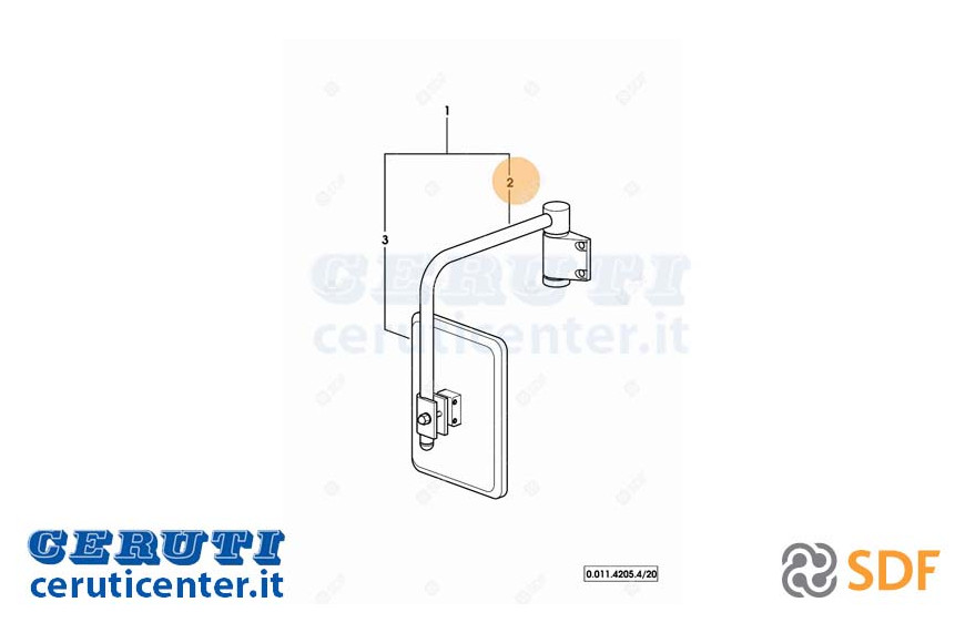 Espejo brazo SDF - Original - 0.010.3096.0